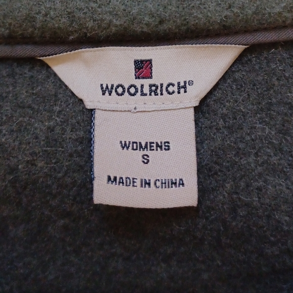 Woolrich Women's Olive Green Wool Vest Women's Size Small - Picture 5 of 14